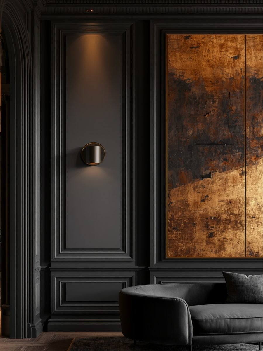 Dark luxury interior by Perfect Painters